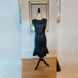 NWT Calvin Klein Vegan Leather Dress, Stretch